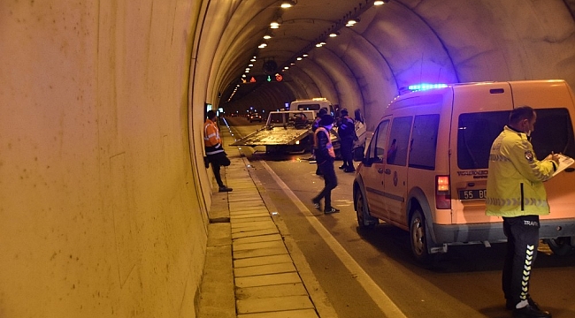 Sinop'ta tünelde kaza: 2 yaralı