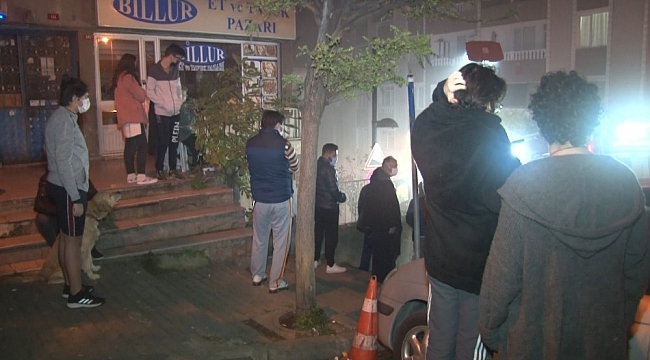 Şişli'de kumaş deposunda yangın
