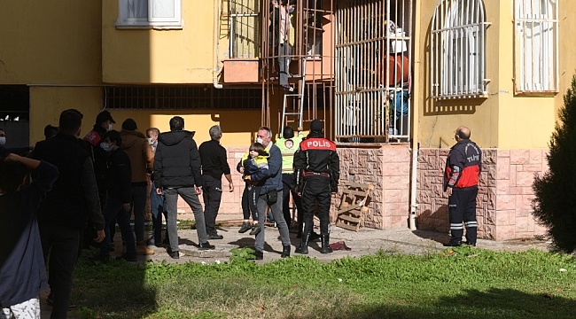 Sitede çıkan yangın korkuttu