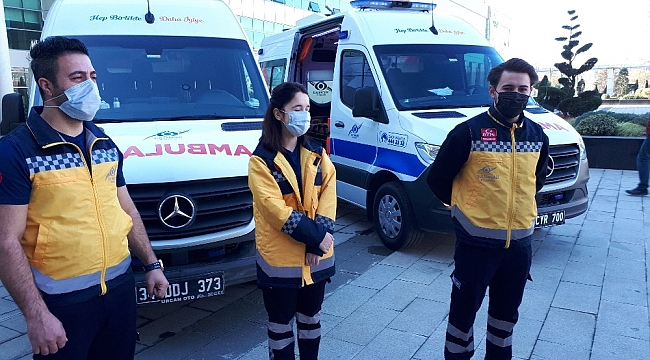 Sultangazi Belediyesi 2 hasta nakil ambulansı ile vatandaşların yardımına koşuyor