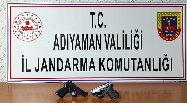 Şüpheli şahıs 2 tabancayla yakalandı