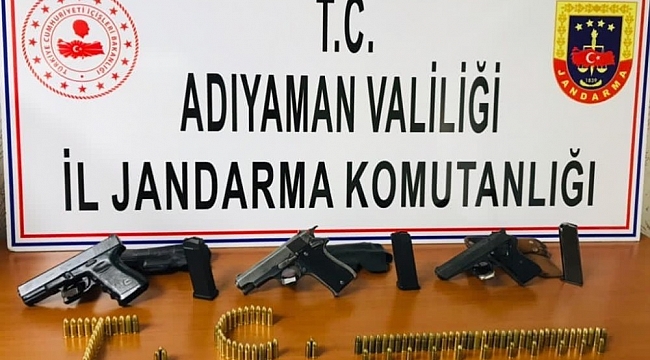 Şüpheli şahıslarda tabanca ve mermiler ele geçirildi