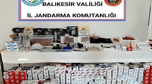 Susurluk'ta kaçak tütün operasyonu
