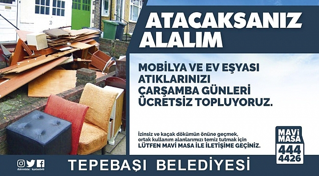 Tepebaşı'nda ücretsiz atık toplama hizmeti