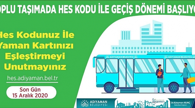 Toplu taşıma araçlarına HES kodu şartı getirildi