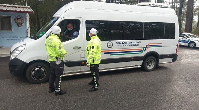 Toplu taşıma araçlarına trafik denetimi yapıldı