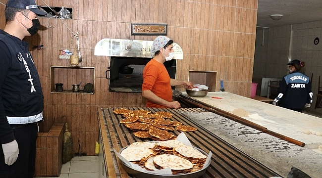 Toroslar zabıtasından fırınlara hijyen denetimi