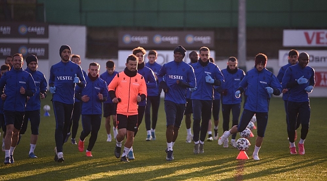Trabzonspor, Galatasaray maçı hazırlıklarını sürdürüyor