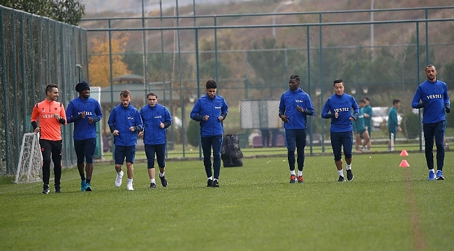 Trabzonspor, Kayserispor maçı hazırlıklarına ara vermeden başladı