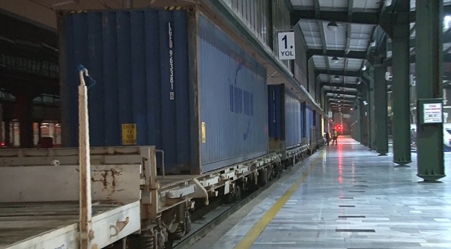 Türkiye'den Çin'e giden ikinci ihracat treni Ankara Garı'nda