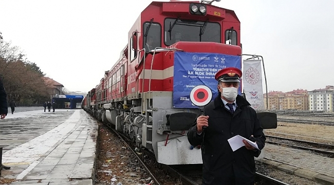 Türkiye'den Çin'e ilk ihracat treni Erzurum'a ulaştı