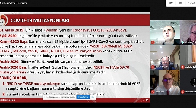 Uşak Üniversitesi canlı yayınla korona virüsün etkilerini tartıştı