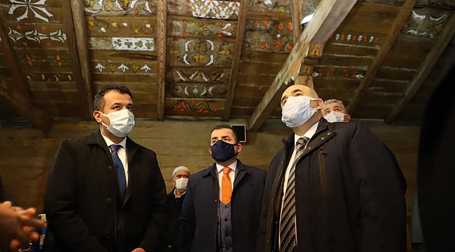 Vali Dağlı, Çivisiz Cami ve Çarşamba Şeker Fabrikası'nı inceledi
