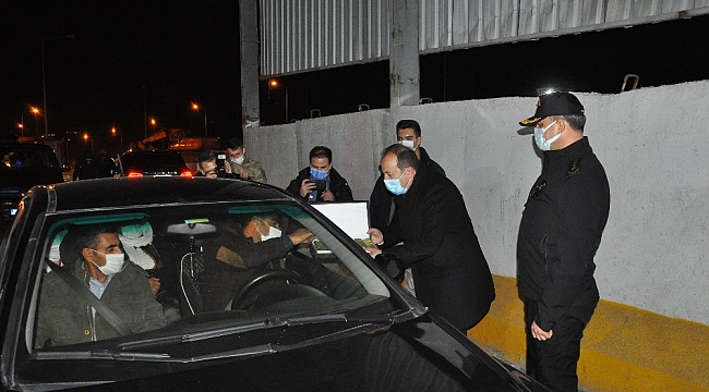 Vali Pehlivan, güvenlik güçleri ve sağlık çalışanlarını yalnız bırakmadı