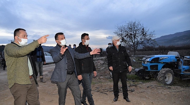 Vali Şentürk, HİS ile ''Mera ıslahı ve amenajmanı'' projesini yerinde inceledi