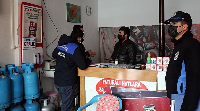 Van'da tüp satış noktaları denetlendi