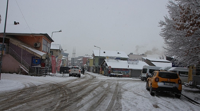 Varto'da kar yağışı