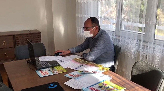Virüs 22 yıllık öğretmenin eğitim aşkını engelleyemedi