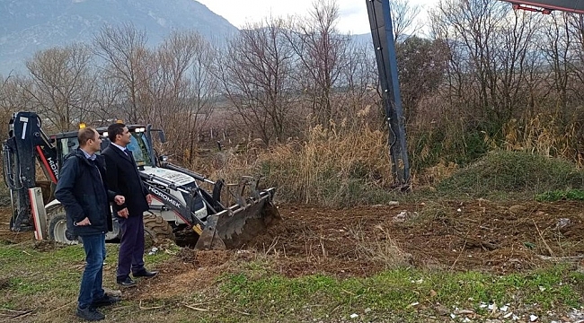 Yeniharmandalı'da taşkınların önüne geçiliyor