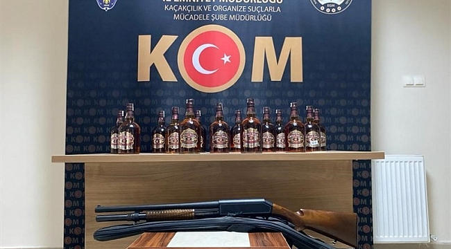 Yılbaşı denetimleri öncesinde 15 şişe kaçak viski ele geçirildi