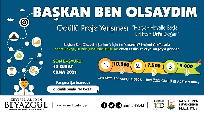'Başkan Ben Olsaydım' yarışmasında süre uzatıldı