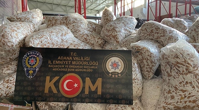 8 milyon 300 bin adet boş makaron ele geçirildi