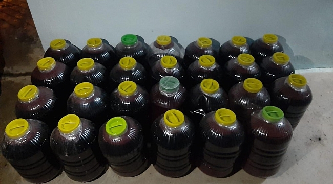 800 litre el yapımı şarap ele geçirildi