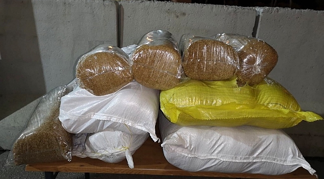 Adana'da 170 kilo kıyılmış tütün ele geçirildi