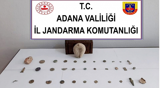 Adana'da tarihi eser kaçakçılığı yapan 2 kişi yakalandı
