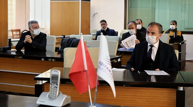 Adıyaman Belediyesi'nde değerlendirme toplantısı