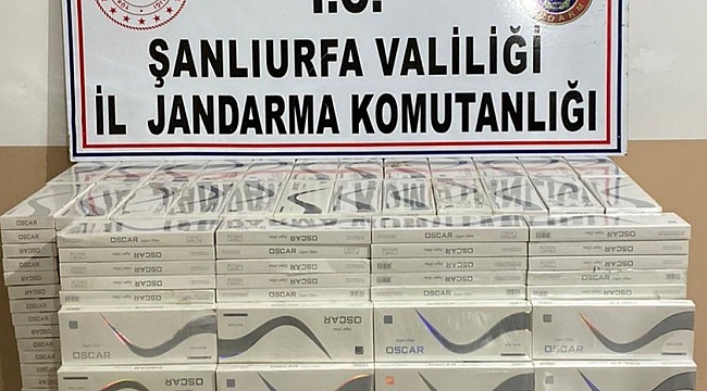 Akçakale'de 5 bin 500 paket kaçak sigara ele geçirildi