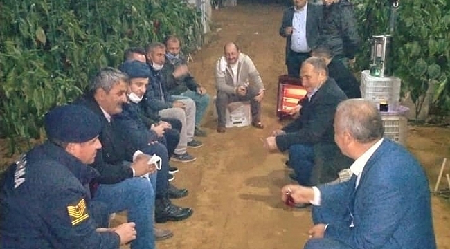 Aksu protokolü zirai don nöbetinde üreticileri unutmadı