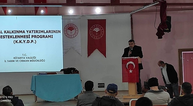 Altıntaş'ta ''Kırsal Kalkınma Destekleri'' bilgilendirme toplantısı