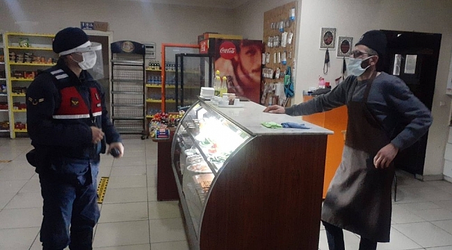 Altıntaş'ta Korona virüs denetimleri