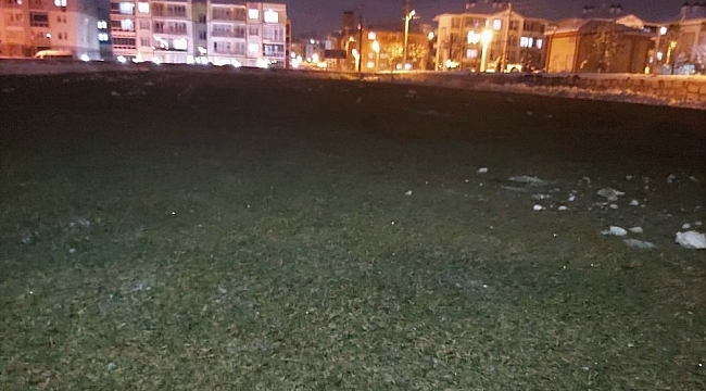 Antrenman sahası hazır hale getirildi