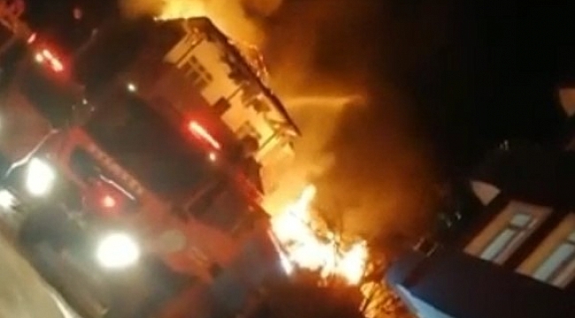 Ardeşen'de korkutan yangın