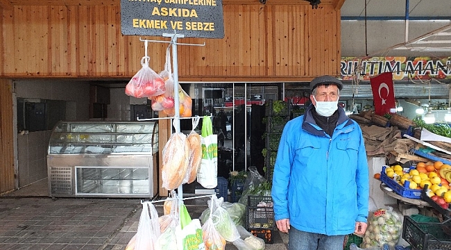 Askıda ekmek ve sebze rağbet görüyor