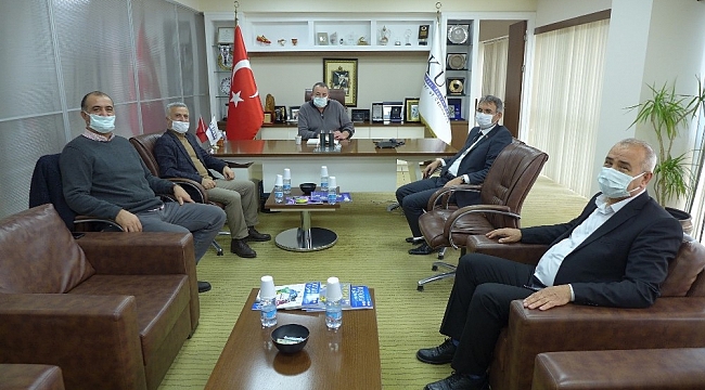 Aydın İl Tarım ve Orman Müdürlüğü yetkilileri KUTO Başkanı Akdoğan ile görüştü