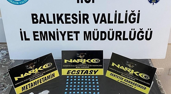 Balıkesir'de uyuşturucu operasyonu: 4 şüpheliden 2'si tutuklandı