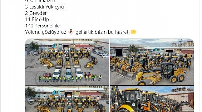 Başkan Arı'dan "Kar gel artık bitsin bu hasret" paylaşımı