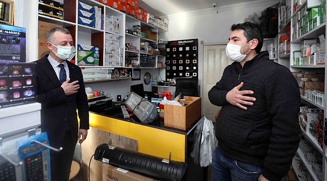 Başkan Büyükakın, Çayırova esnafını ziyaret etti
