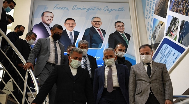 Başkan Büyükkılıç, Erciyes'in eteği Hacılar'da