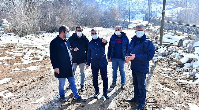 Başkan Çınar, dere ıslah ve dönüşüm çalışmalarını inceledi
