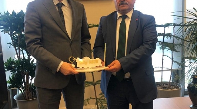 Başkan Şahin projelerini Uzun'a anlattı
