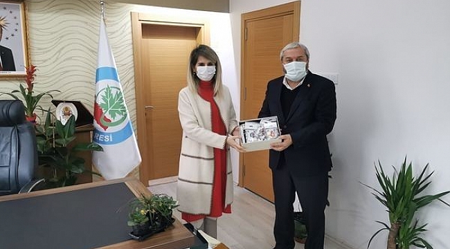 Başkan Şahin'den Genel Sekreter Bayrakçı'ya ziyaret