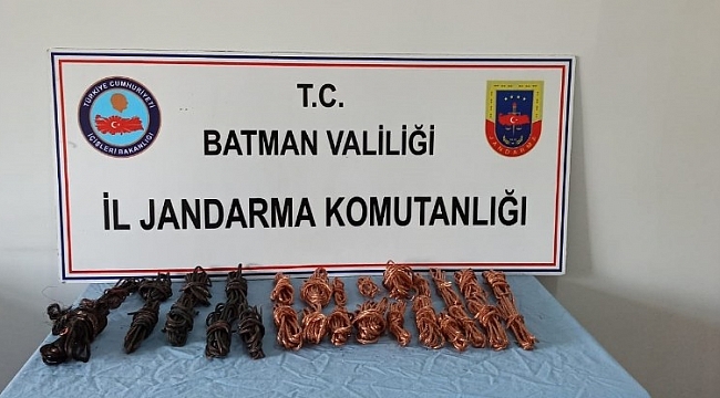 Batman'da kablo hırsızları yakalandı