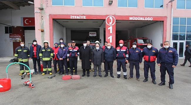Bayburt itfaiyesi eğitimlerine devam ediyor