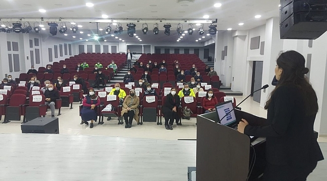 Belediye personeline uyuşturucu ile mücadale anlatıldı