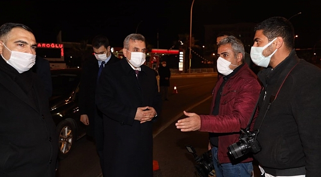 Beyazgül yeni yıla polis ve basın mensuplarıyla girdi