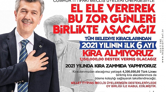 Beypazarı Belediyesinden esnafa destek